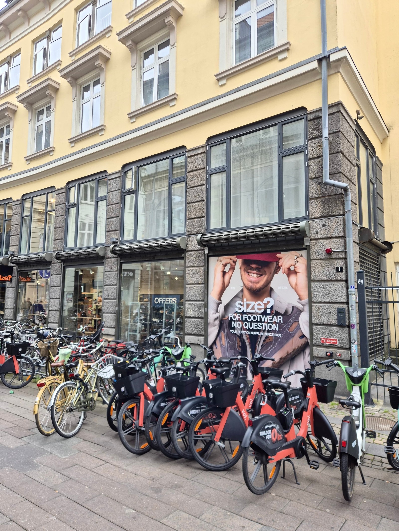 Size? Awareness Campaign POS in Copenhagen, Denmark