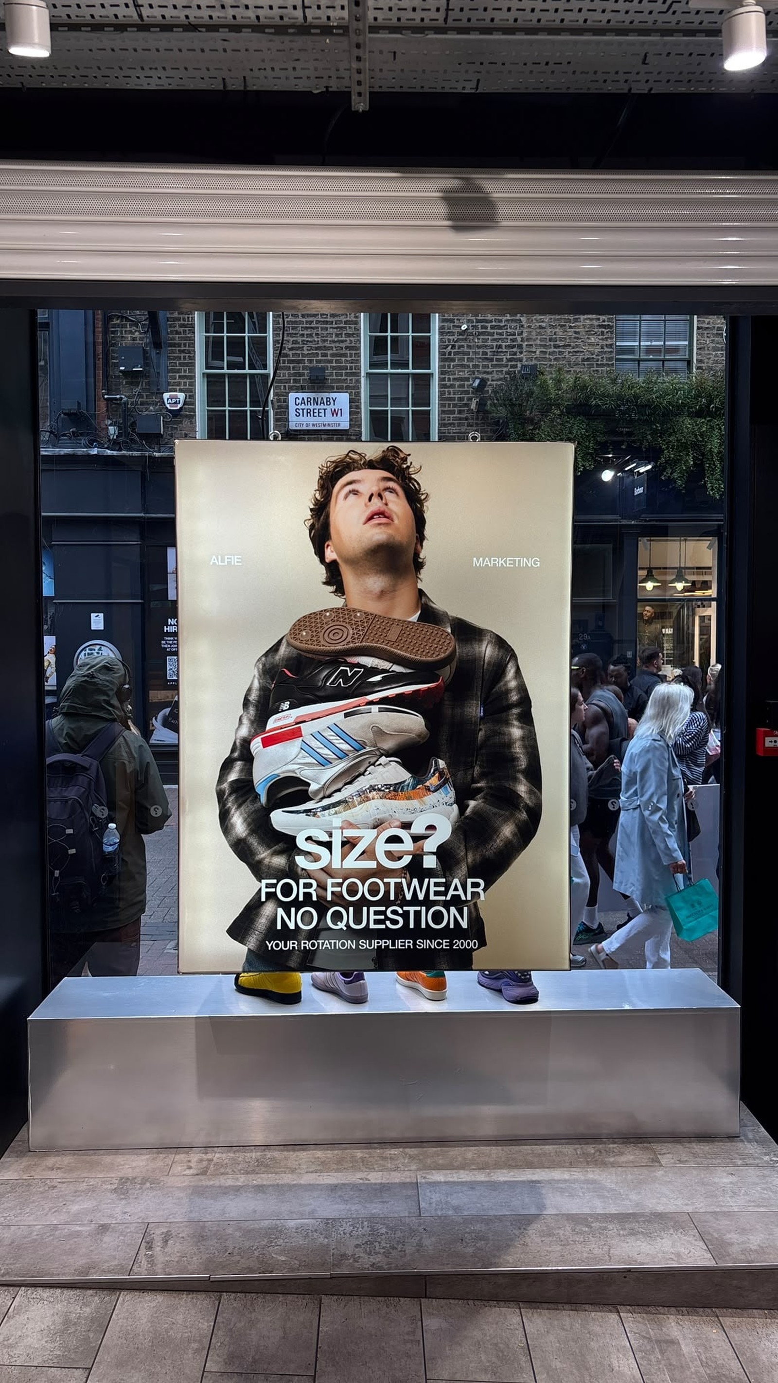 Size? Awareness Campaign POS in London, UK