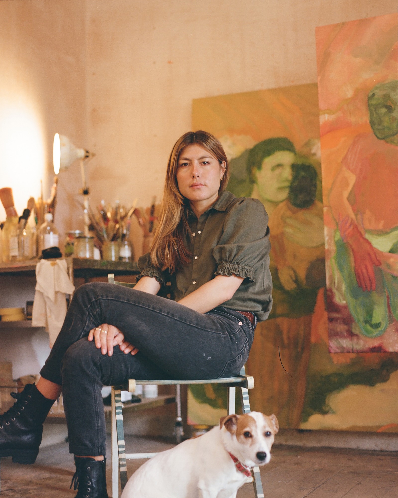 Antonia Showering for Avant Arte, studio visit in Somerset 