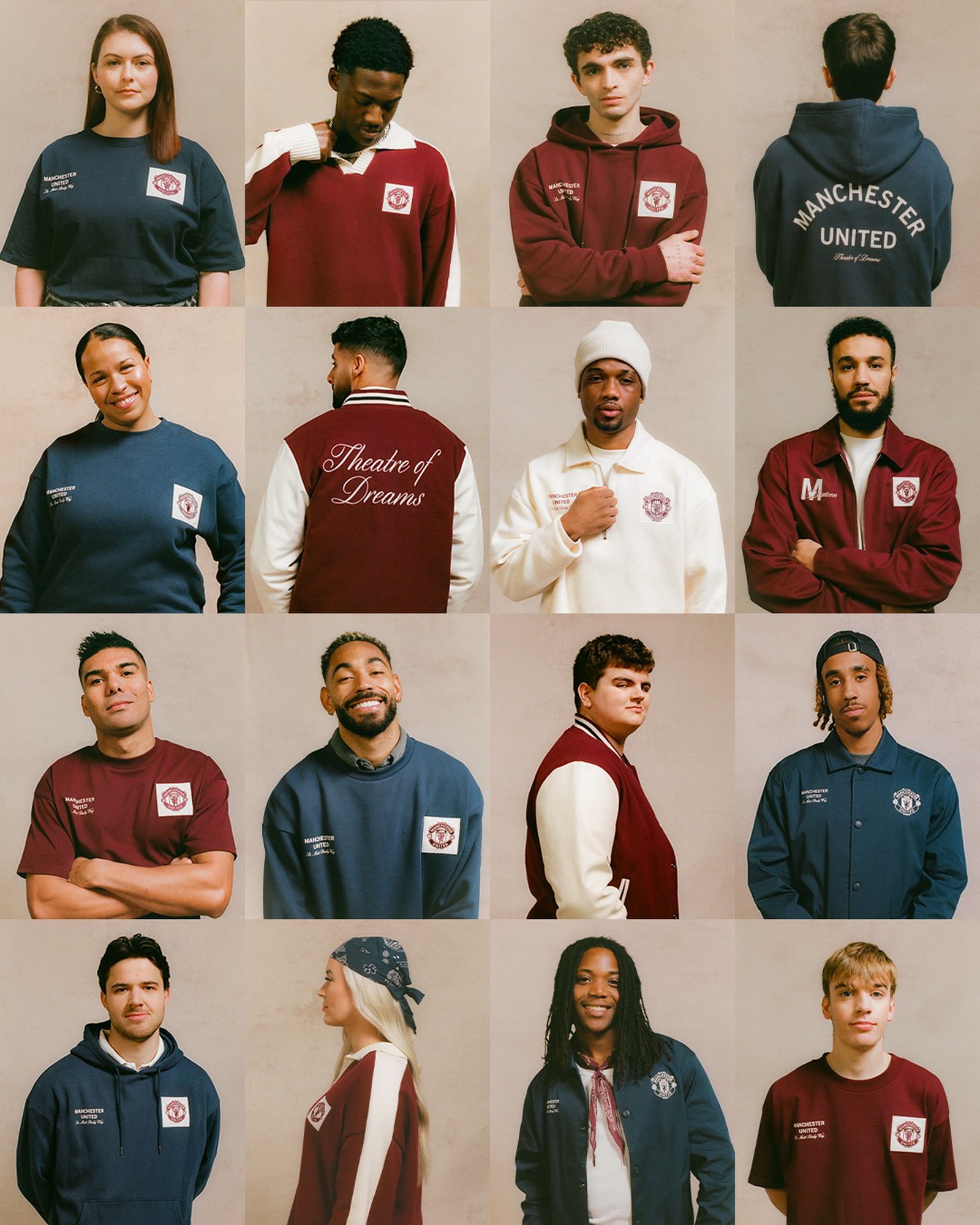 9 fans + 7 first team players for Manchester United Theatre Of Dreams Collection