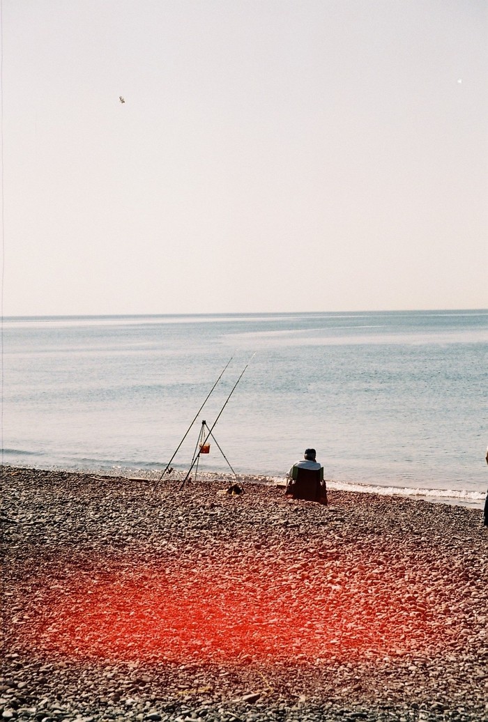 Fisherman in Genova, Italy - 2018