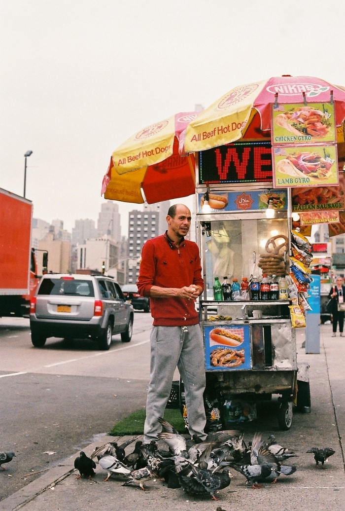Streetfood trader, New York City 2018
